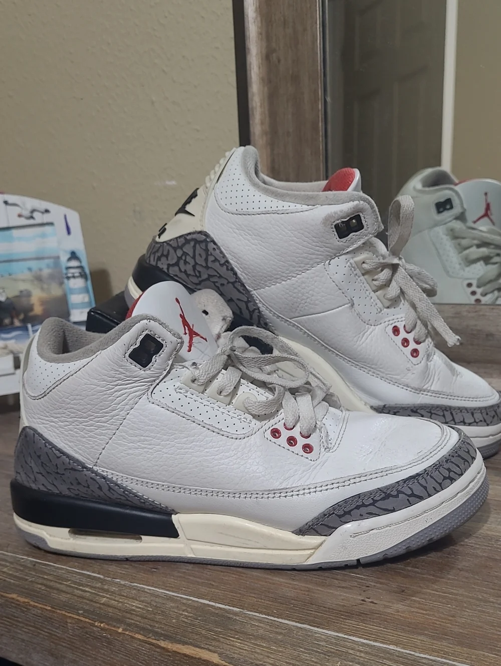 Air Jordan 3 White Cement Reimagined Sneakers